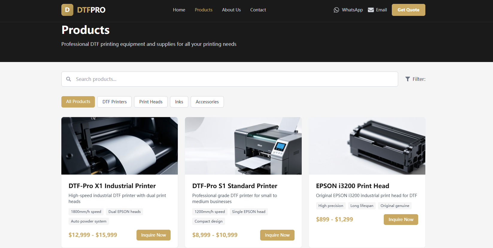DTFPrinting外贸自建站